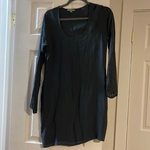 Dark blue tunic long sleeve dress